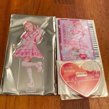 아사히나 론 아크릴 스탠드+트레이딩 카드 세트