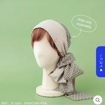 바렌 BAREN 스카프 햇 새상품 베이지