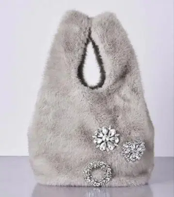 UNITED ARROWS 비쥬 인조 모피 백