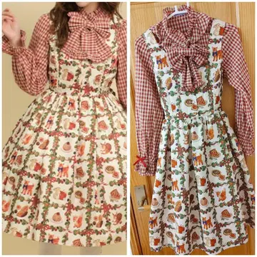 axes kawaii 숲의 케이크 가게 점프 스커트, 블라우스