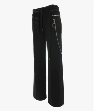 BLACK THEREDTHREAD S CHAIN JERSEY PANTS