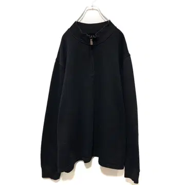 해외 구제 의류 하프 지퍼 무지 맨투맨 빅 사이즈