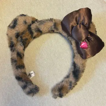 USJ 키티 레오파드 무늬 머리띠