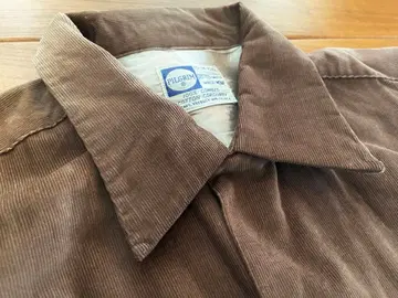 50s PILGRIM 코듀로이 자켓 루프 컬러 셔츠 SEARS