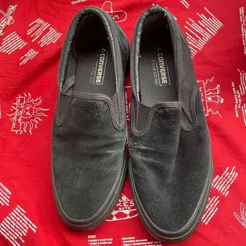 컨버스 슬립온 스케이트보딩 올 블랙