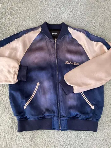 Schott 스카잔 L 사이즈 일본 지도 자수 샷