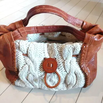 genten 케이블 짜임 토트백