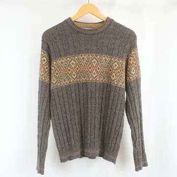 새상품급 david taylor 믹스 컬러 코튼 니트 스웨터 S