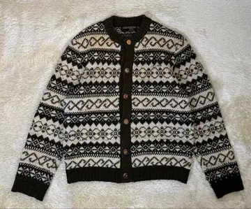 GEIGER 올 패턴 티롤리안 니트 오스트리아제 울 가디건