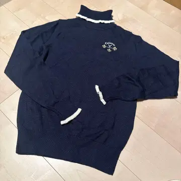 Callaway 네이비 스웨터 하이넥
