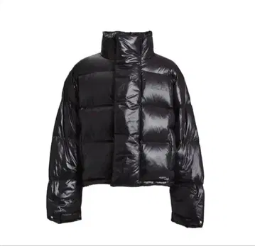 블랙 숏 기장 다운 자켓 Breath