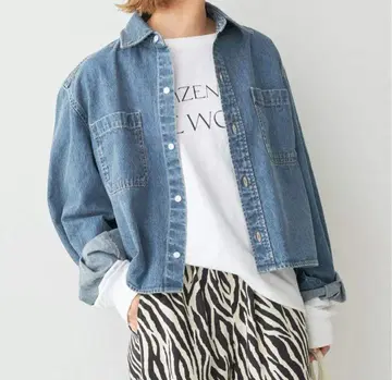 Spick & Span 숏 데님 셔츠