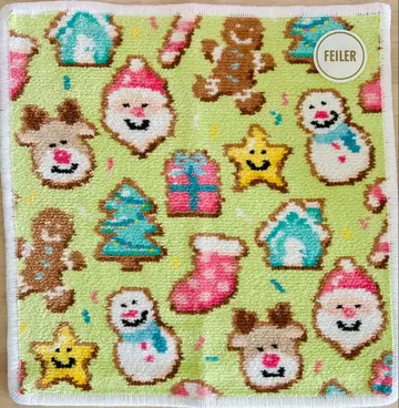 크리스마스 쿠키 손수건 라브러리 기프트 크리스마스 산타 쿠키