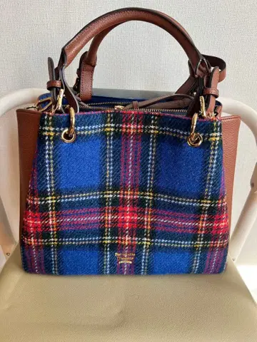 Harris Tweed 핸드백 체크 무늬