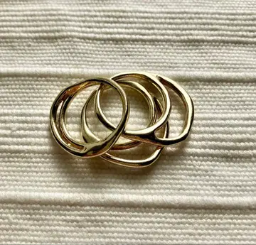 3연 실버 반지 프리 사이즈