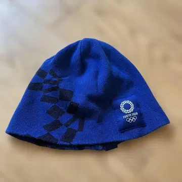 올림픽 2020 파랑 로고 니트 모자