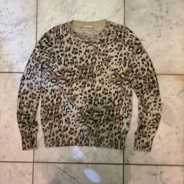 끌로에 레오파드 무늬 니트 스웨터 T36/XS