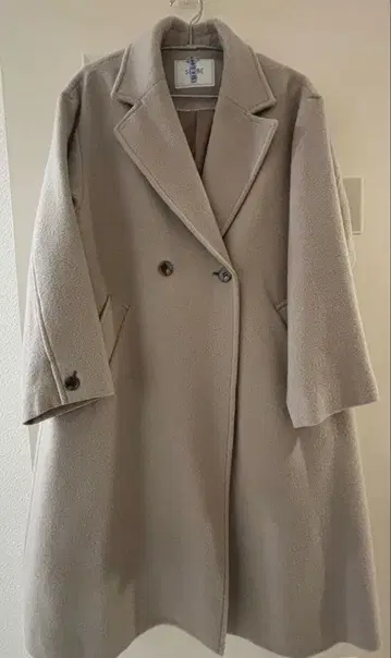 예나스로브 더블 브레스트 롱 코트