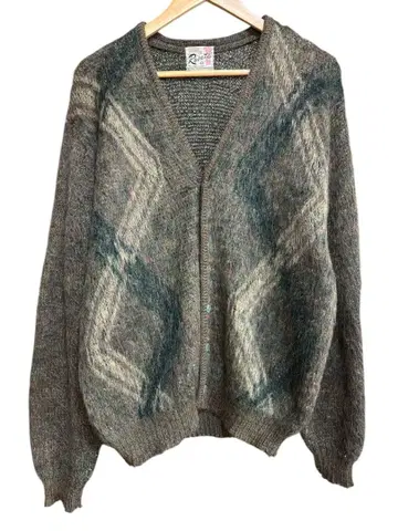 50s 빈티지 모헤어 가디건 패턴