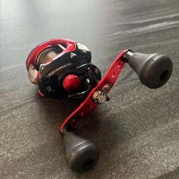 REDMAX 낚시릴 빨간색/블랙 더블 핸들