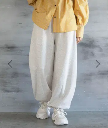 니코앤드 맨투맨 배럴 팬츠 라이트 그레이