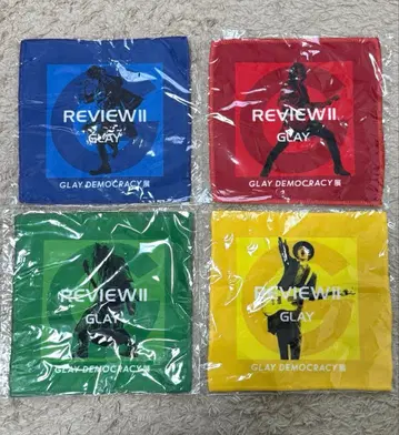 GLAY DEMOCRACY전 REVIEW II 타월 4색 세트