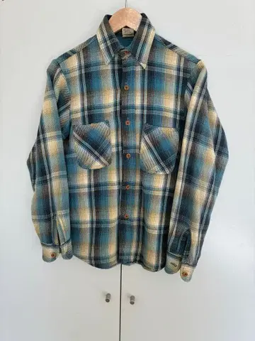 빅맥 옴브레 체크 빈티지 JC 페니 시어스 긴팔