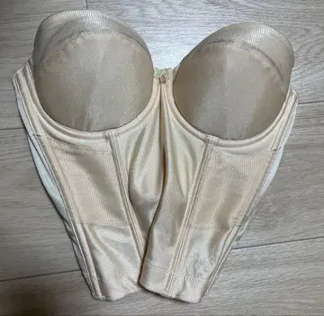 포시스앤컴퍼니 v컷 뷔스티에 거들 세트 E70 베이지