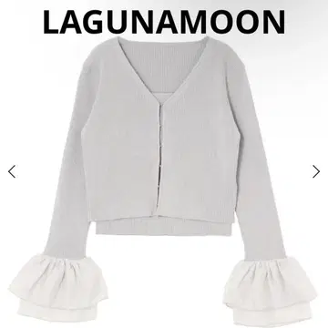 LAGUNAMOON 라그나문 시어 플레어 커프스 니트 앙상블