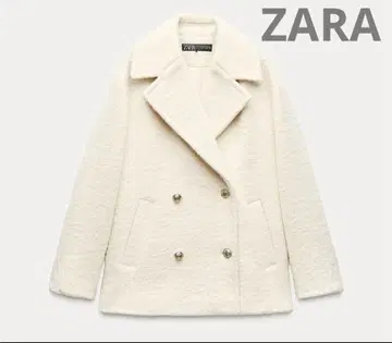 ZARA 아이보리 보아 자켓 xs