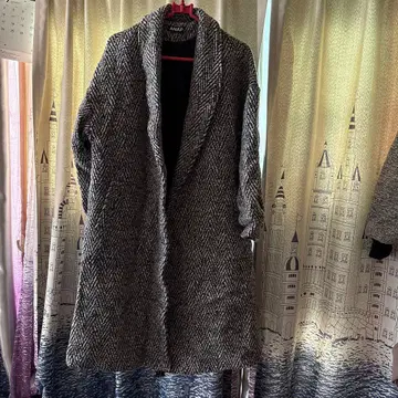 ANAP 롱 코트 그레이/블랙 프리 사이즈 12/14까지