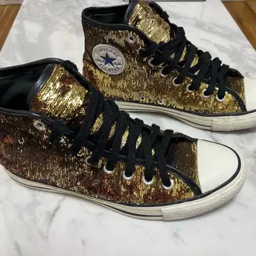 올스타 골드 스팽글 하이컷