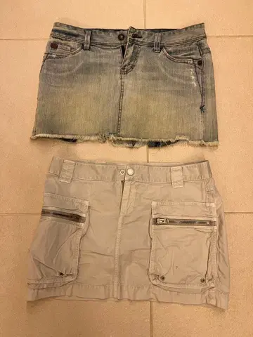 ARMANIEXCHANGE 데님 타이트 스커트 2개 세트