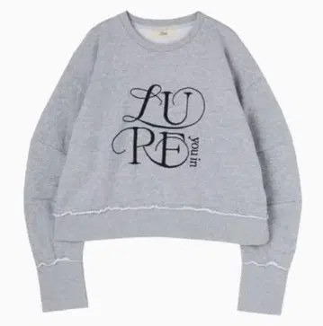 Lure you in 자수 루즈 맨투맨 STONE