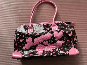 메조 피아노 보스턴 백 핑크 하트 디자인 여아 백