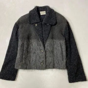 센소유니코 모헤어 알파카 혼방 이소재 절개 자켓