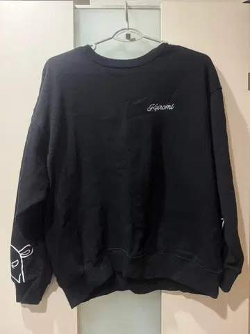 Kyomi 블랙 맨투맨 트레이닝복