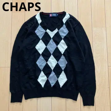 CHAPS 챕스 니트 스웨터 블랙 M 사이즈