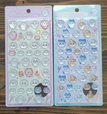 [미개봉 새상품] 모자 꽁지 드롭 씰 치이카와 하치와레 토끼 2장 세트