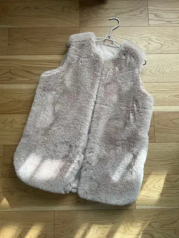 reeed 인조 모피 베스트 프리 사이즈