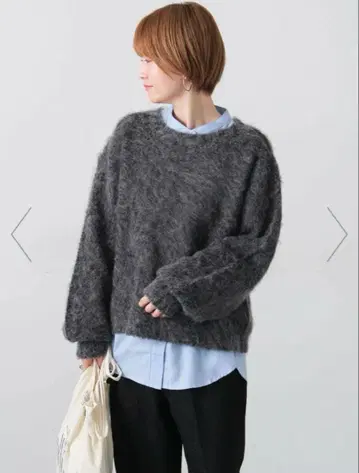 Techichi 기모 크루넥 니트