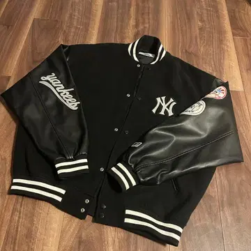 PUBLUX 양키스 바시티 자켓 블랙 S 사이즈