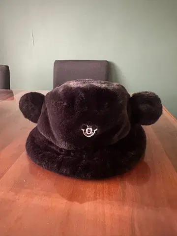 디즈니 블랙 버킷햇 복슬복슬