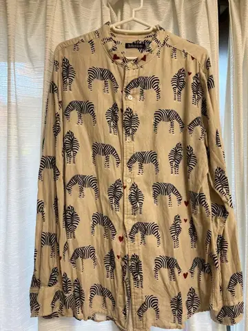 Bohemians 제브라 패턴 긴팔 셔츠 3(L)