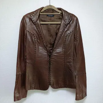 스트라네스 가죽 자켓 다크 브라운