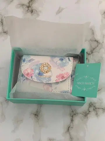 Misch Masch 꽃무늬 3단 폴더형 지갑