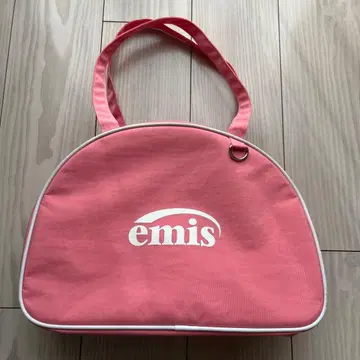 emis 에미스 핑크 원형백 라운드형 숄더백