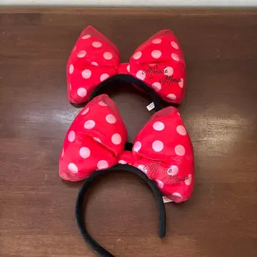 미니 리본 오간자 머리띠 2세트