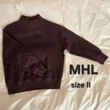 MHL 마가렛호웰 울 브라운 긴팔 니트 상의