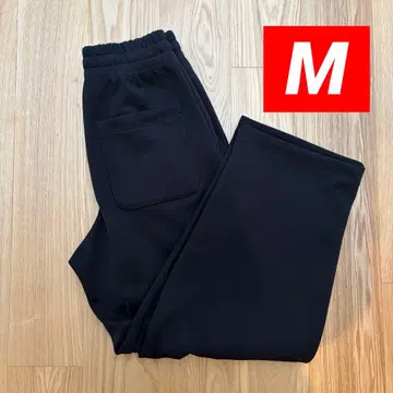 UNIQLO C 유니클로 블랙 맨투맨 와이드 팬츠 M